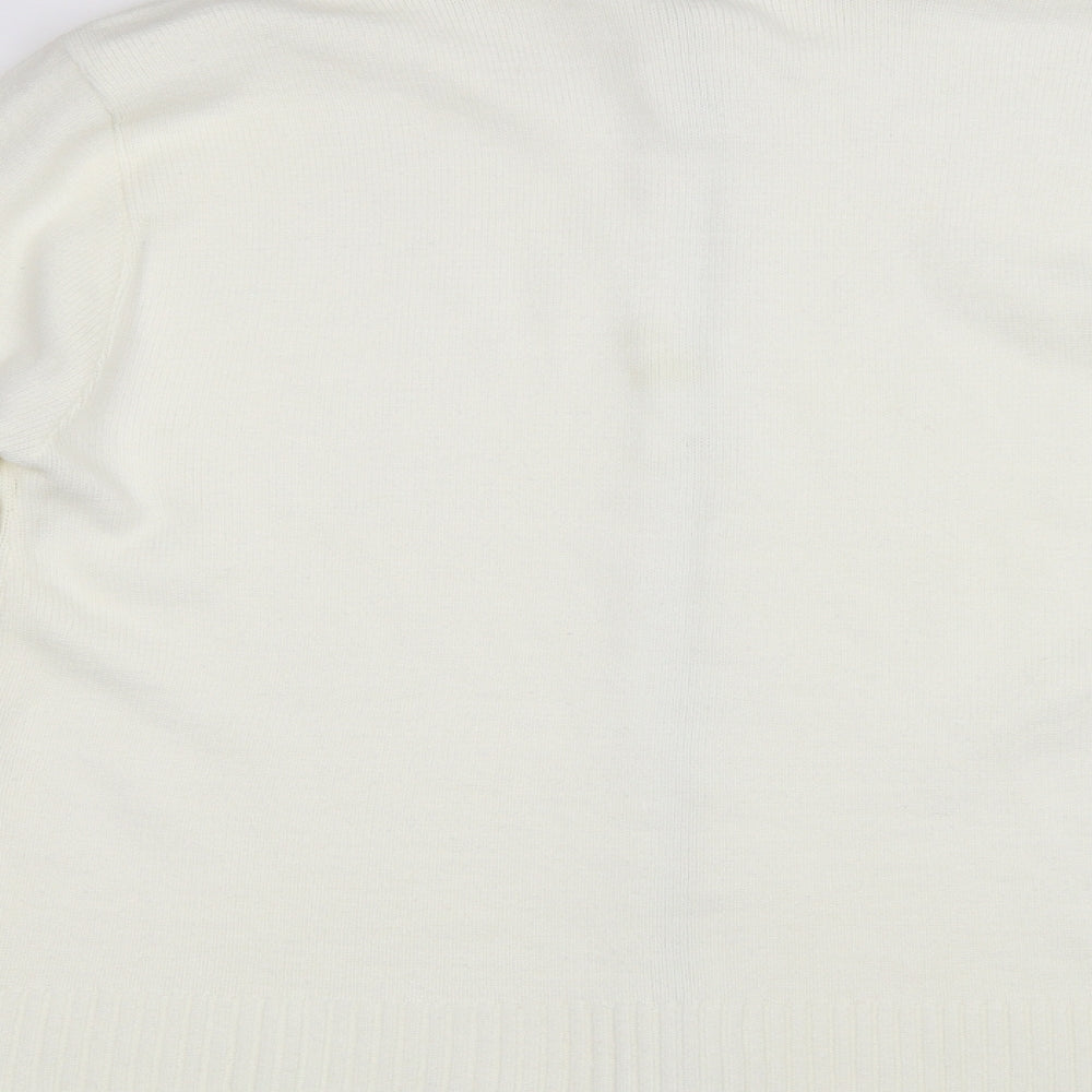 Glance Womens Ivory   Cardigan Jumper Size L