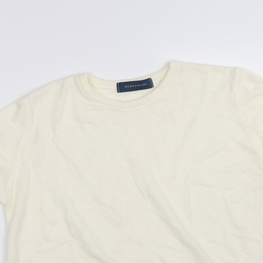Debenhams Womens Ivory   Pullover Jumper Size 14