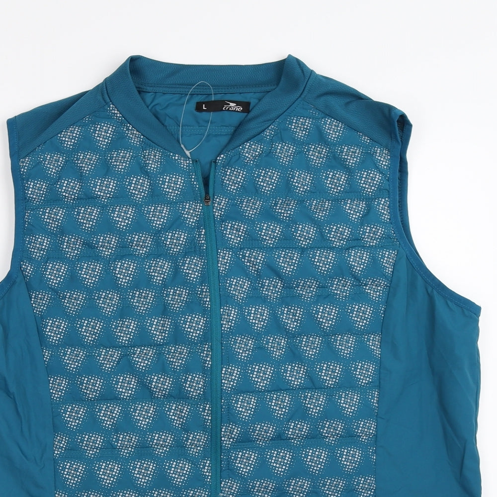 Womens UK Size L Crane Blue Gilet