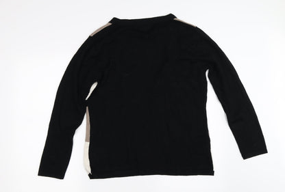 Back view of ALEXARA women’s black jumper, size L