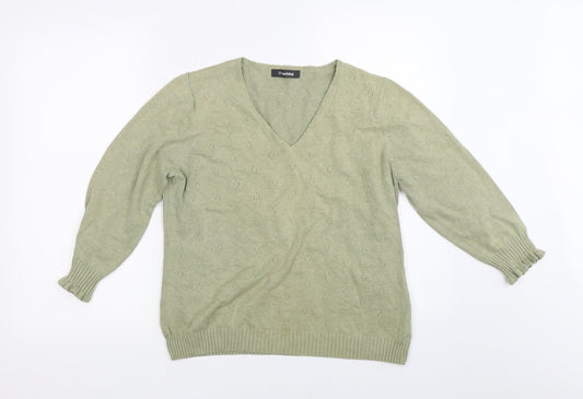 Hawkshead Womens Green   Pullover Jumper Size 16