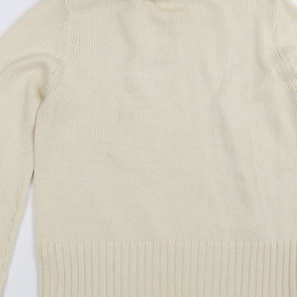 Dorothy Perkins Womens Ivory   Pullover Jumper Size 14