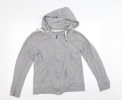Blue Motion Womens Grey   Full Zip Hoodie Size M