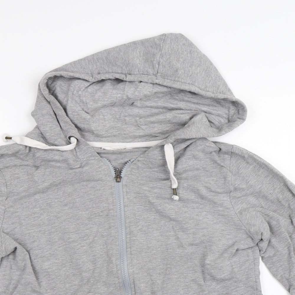 Blue Motion Womens Grey   Full Zip Hoodie Size M