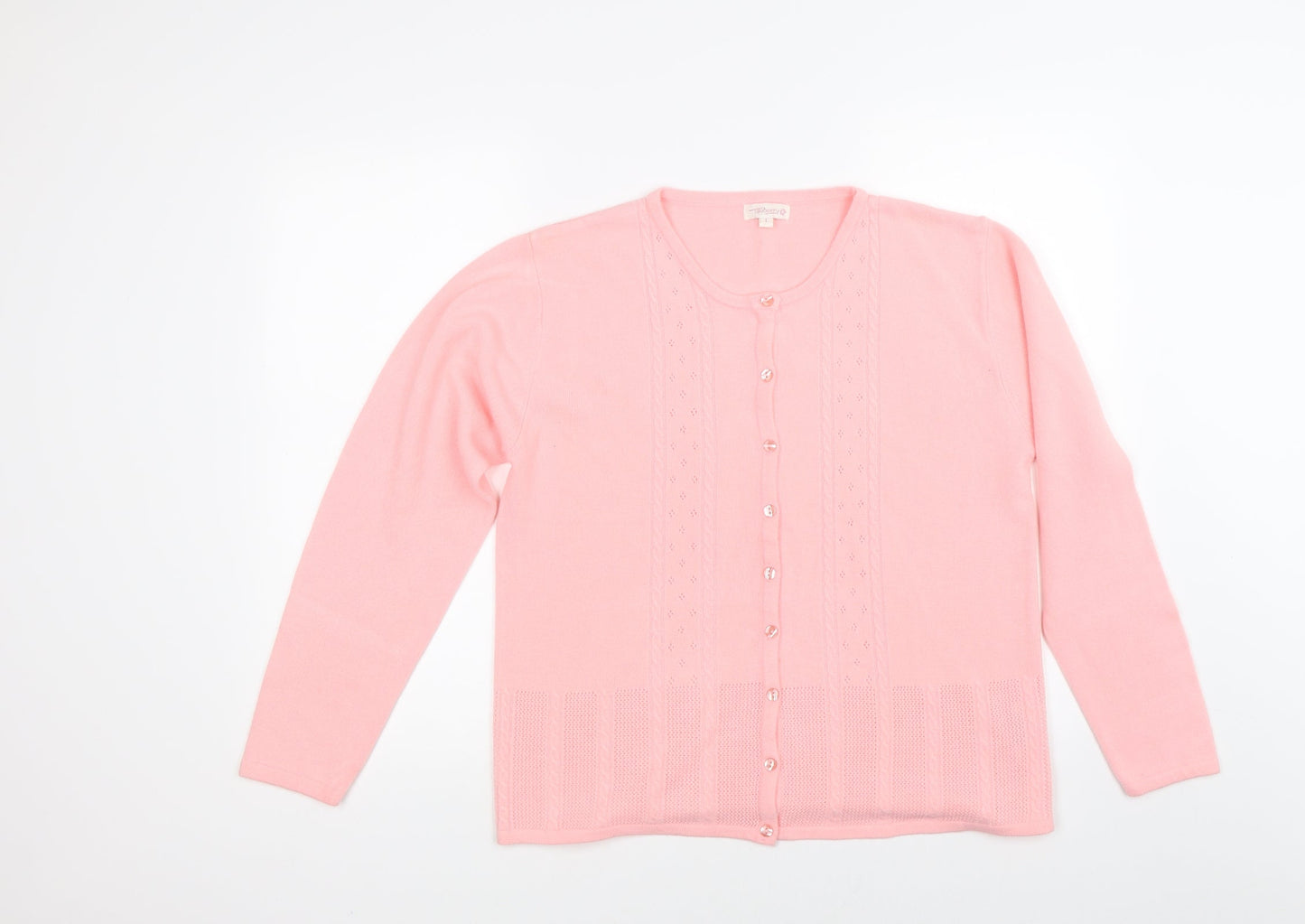 Tayberry Womens Pink   Cardigan Jumper One Size