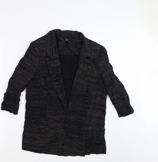 F&F Womens Black Polka Dot  Jacket  Size 10