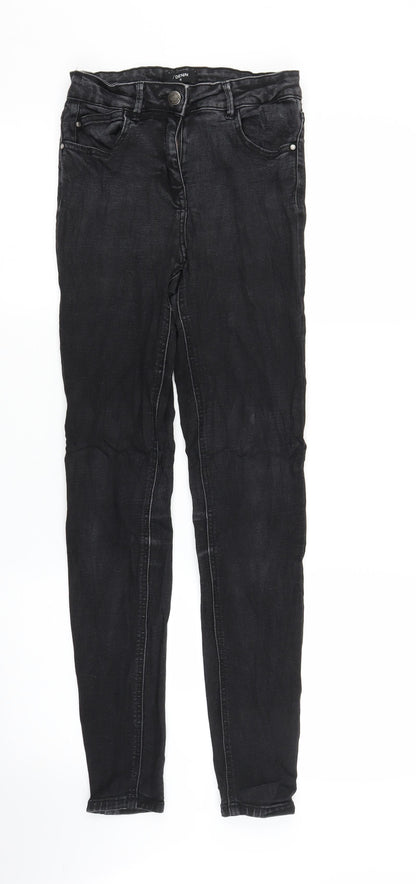Matalan Womens Black  Denim Skinny Jeans Size 8 L27 in