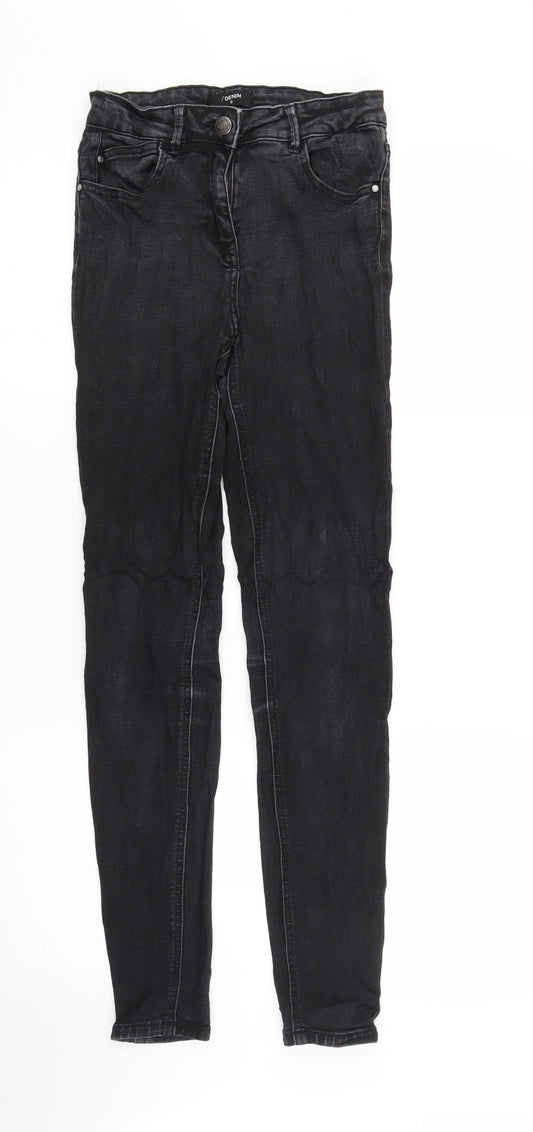Matalan Womens Black  Denim Skinny Jeans Size 8 L27 in