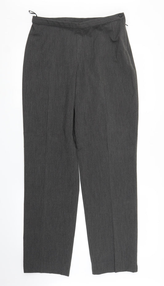 M&S Womens Grey   Pedal Pusher Trousers Size 14 L30 in
