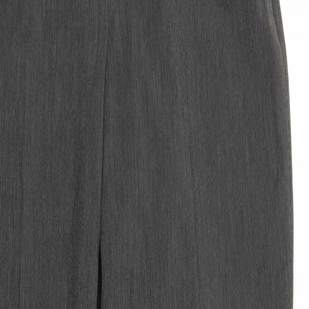 M&S Womens Grey   Pedal Pusher Trousers Size 14 L30 in