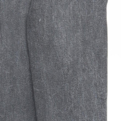 Womens UK Size M Preworn Regular Fit Straight Grey Jeans
