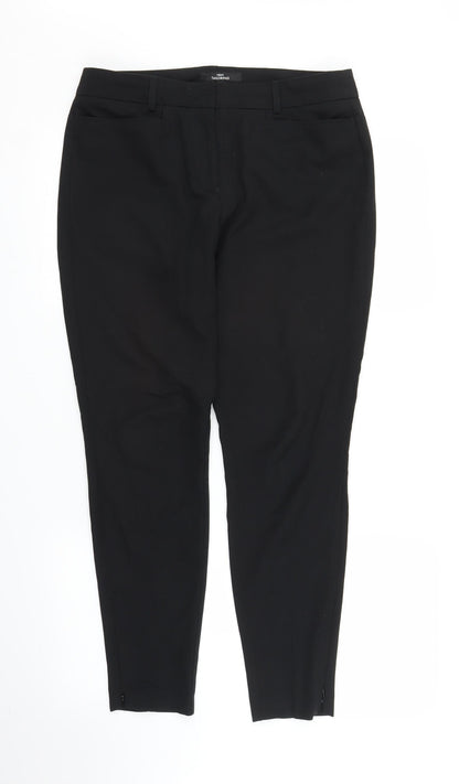Womens UK Size 10 NEXT Regular Fit Carrot Black Trousers