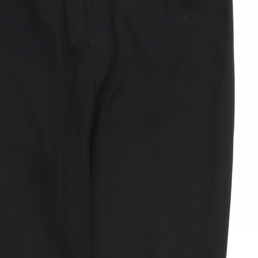 Womens UK Size 10 NEXT Regular Fit Carrot Black Trousers