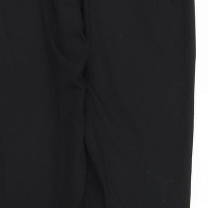 Womens UK Size 10 NEXT Regular Fit Carrot Black Trousers