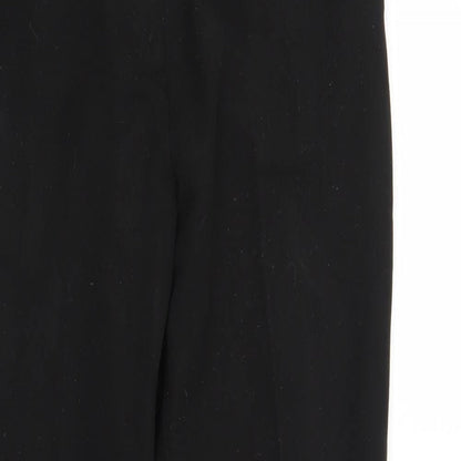 Papaya Womens Black   Trousers  Size 8 L28 in