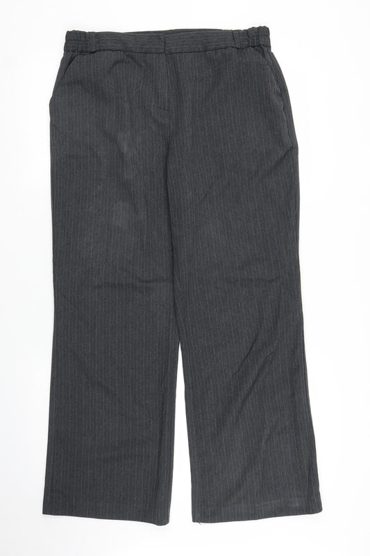 Womens UK Size 14 BM Regular Fit  Grey Trousers