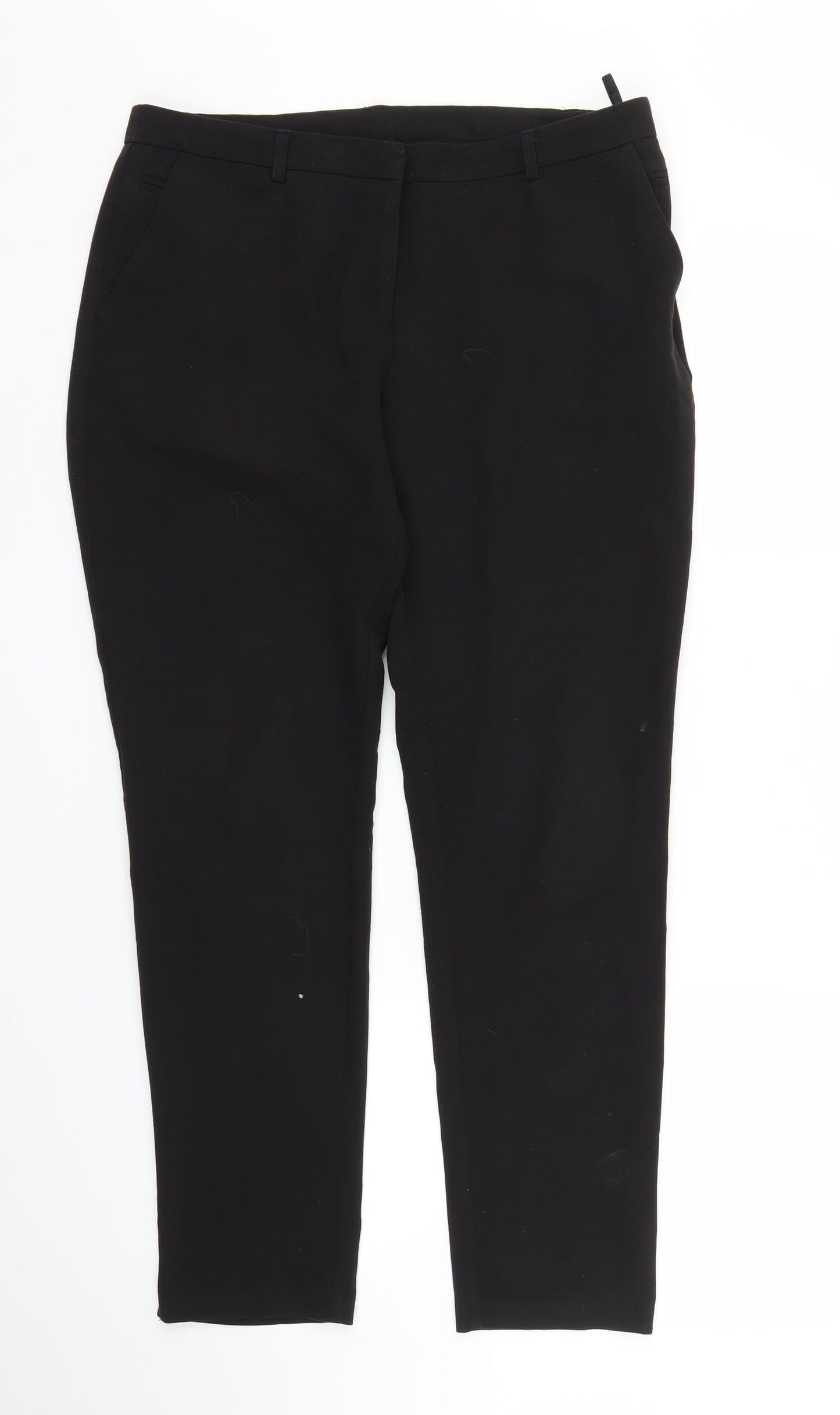 New Look Womens Black   Carrot Trousers Size 12 L25 in