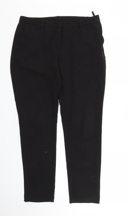 New Look Womens Black   Carrot Trousers Size 12 L25 in