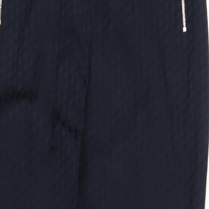 Womens UK Size 14 F&F Regular Fit Carrot Blue Trousers
