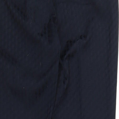 Womens UK Size 14 F&F Regular Fit Carrot Blue Trousers