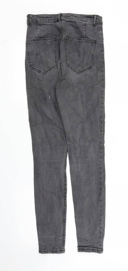 Zara Womens Grey  Denim Skinny Jeans Size 8 L28 in