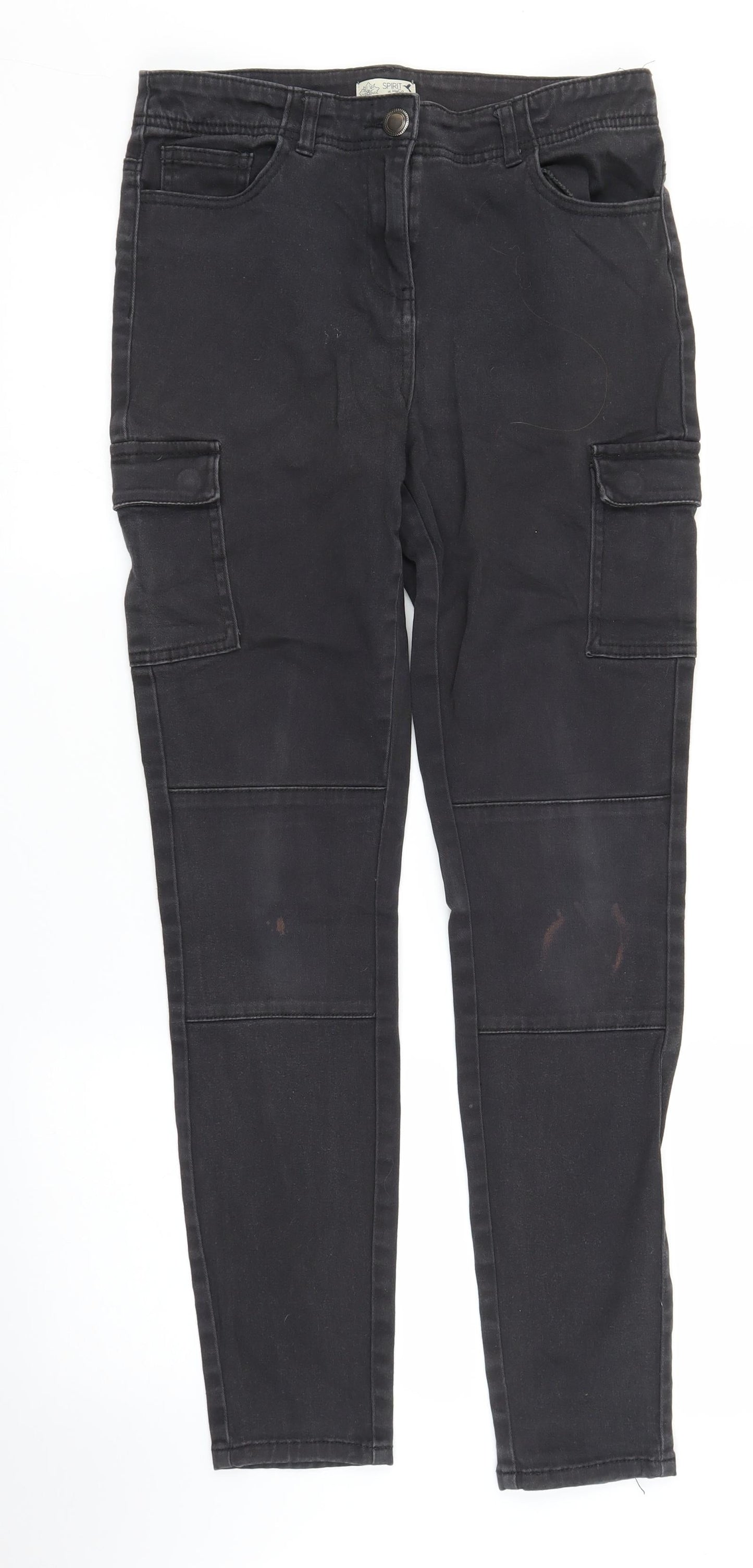 M&Co Womens Black  Denim Skinny Jeans Size 10 L28 in