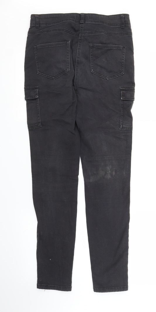 M&Co Womens Black  Denim Skinny Jeans Size 10 L28 in