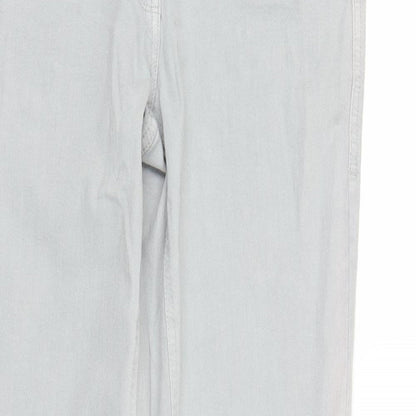 Womens UK Size 12 Blue Motion Regular Fit Tapered Grey Jeans
