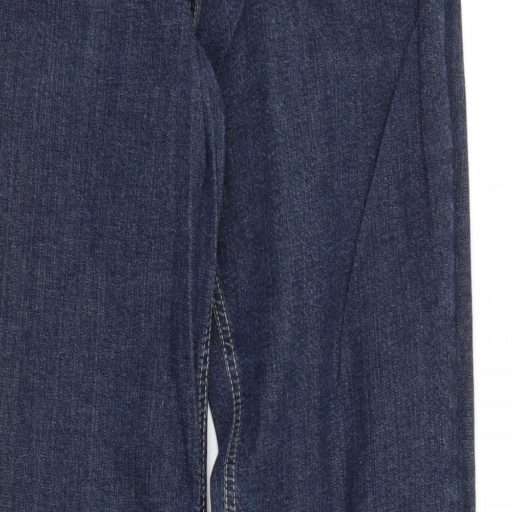 Evie Womens Blue  Denim Mom Jeans Size 12 L28 in