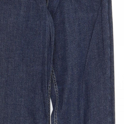 Evie Womens Blue  Denim Mom Jeans Size 12 L28 in