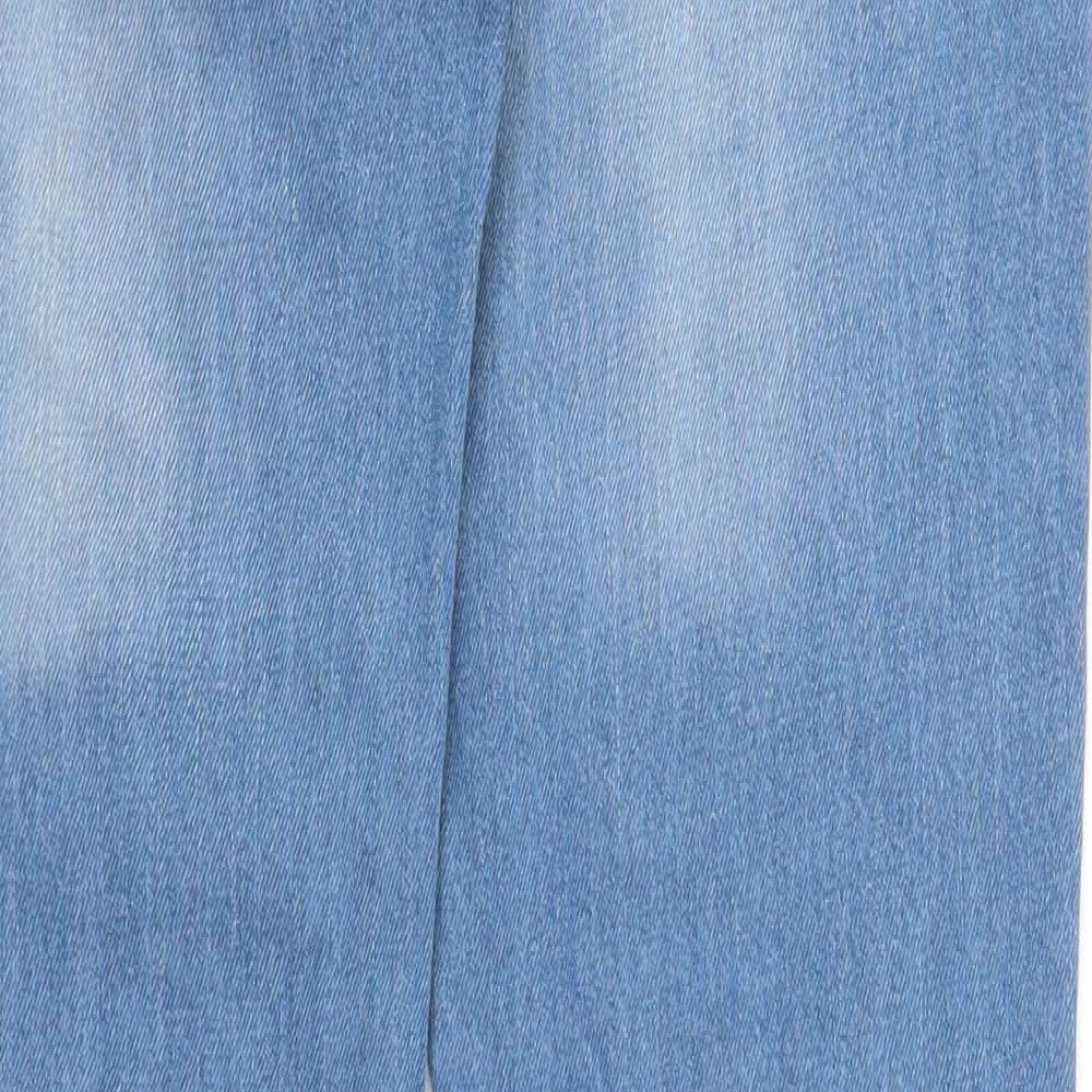 Oro Miss Womens Blue  Denim Straight Jeans Size 8 L32 in