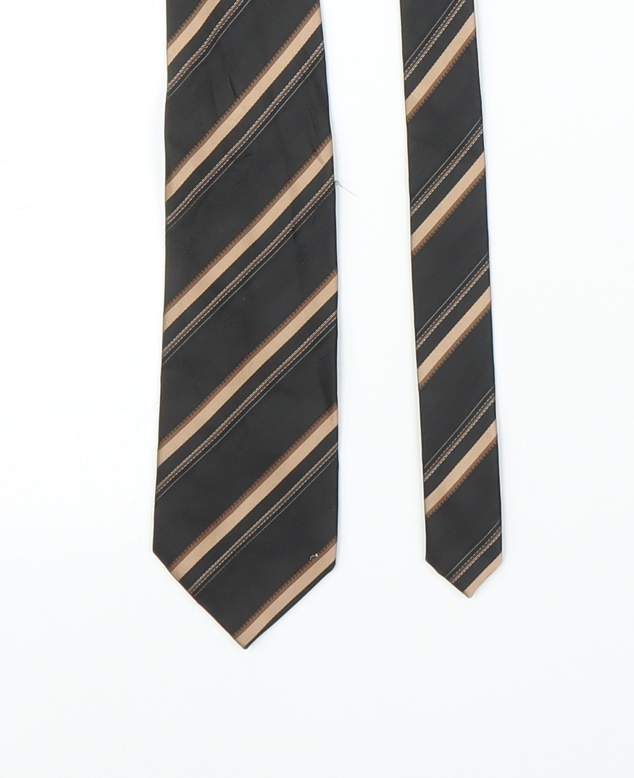 NEXT Mens Bronze Striped  Pointed Tie One Size