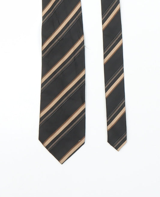 NEXT Mens Bronze Striped  Pointed Tie One Size