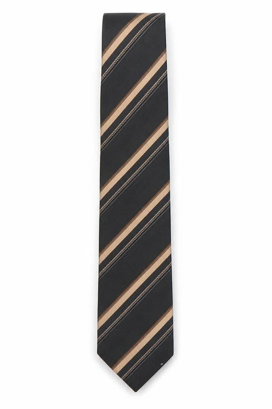 Next Mens Bronze Striped  Pointed Tie One Size