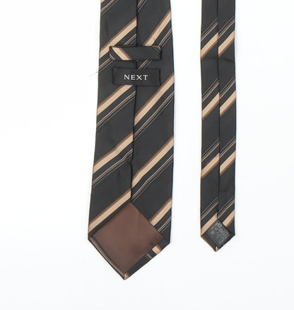 NEXT Mens Bronze Striped  Pointed Tie One Size