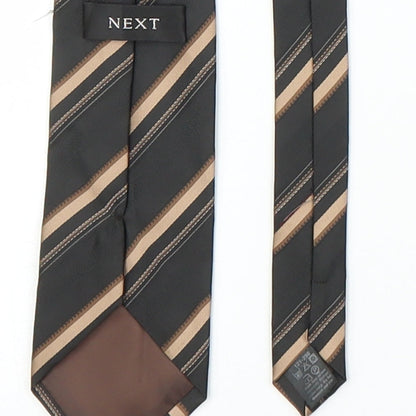 NEXT Mens Bronze Striped  Pointed Tie One Size