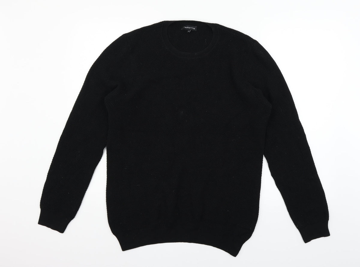 Red Herring Womens Black   Pullover Jumper Size M