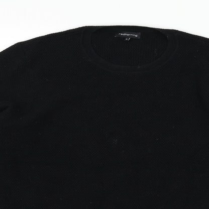Red Herring Womens Black   Pullover Jumper Size M