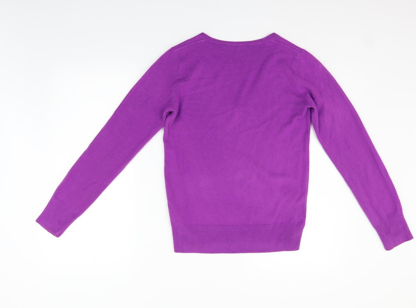 NEXT Womens Purple Houndstooth  Pullover Jumper Size 10
