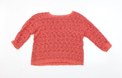 Front view of Lilly & me women’s purple jumper, size UK 14