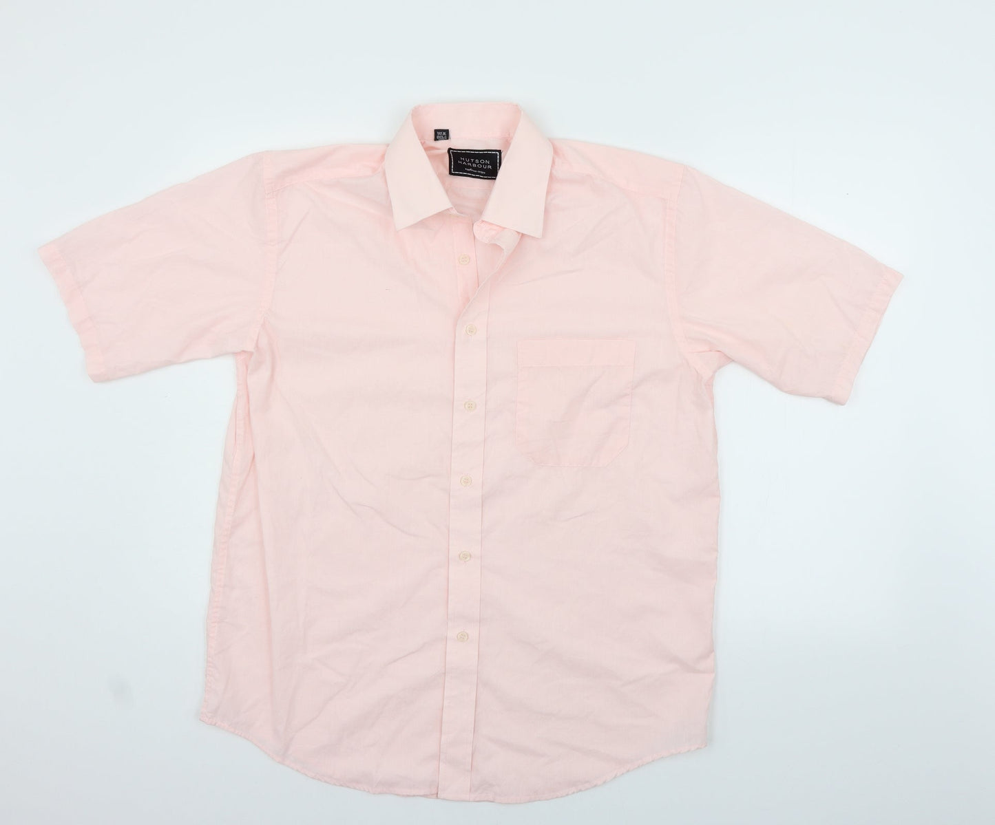 Hutson Harbour Womens Pink   Basic Button-Up Size M