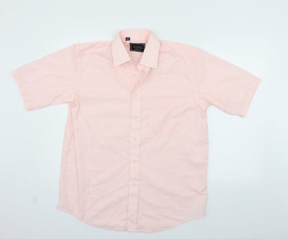 Hutson Harbour Womens Pink   Basic Button-Up Size M
