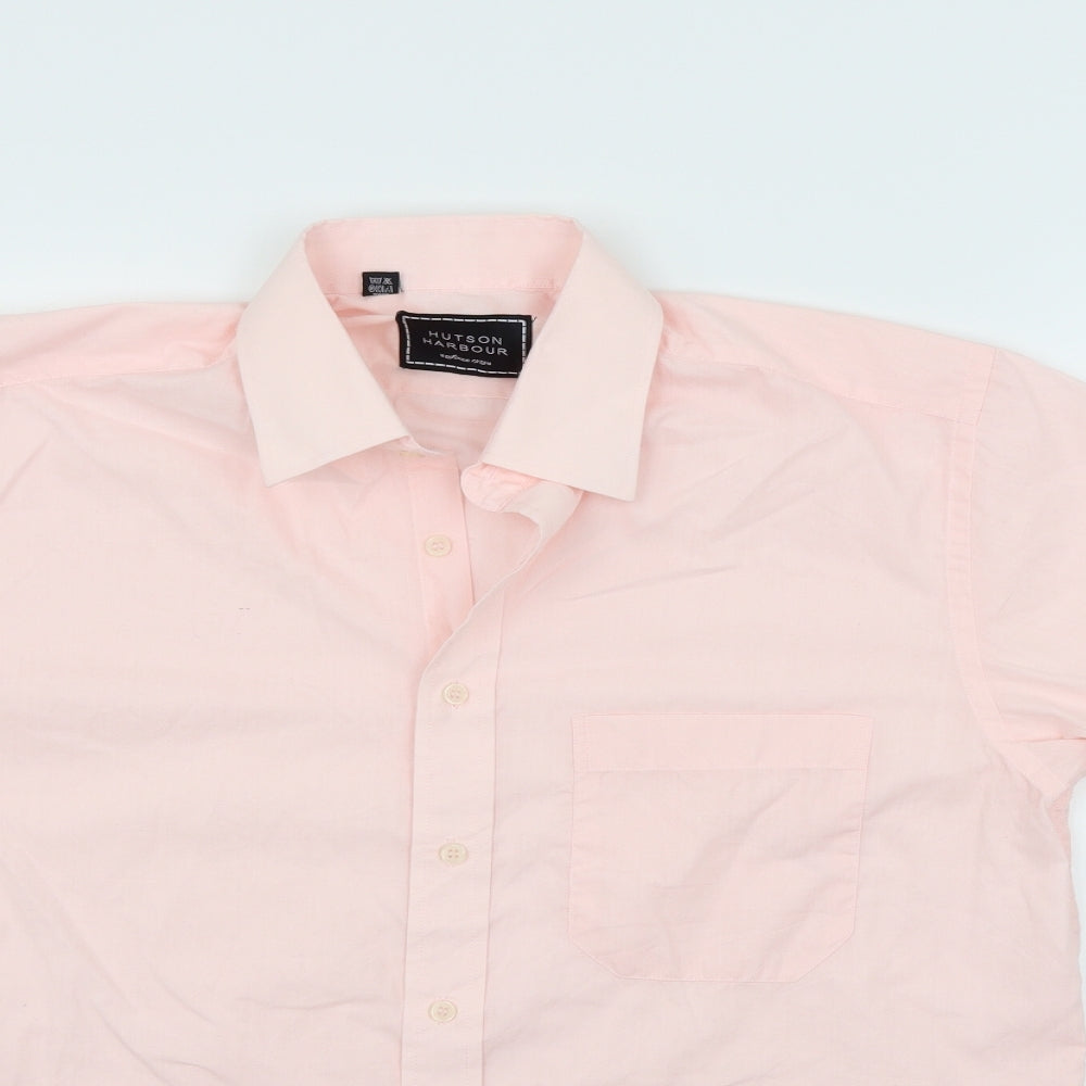 Hutson Harbour Womens Pink   Basic Button-Up Size M