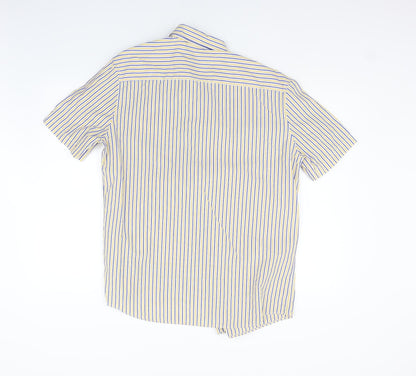 Womens UK Size M Marks and Spencer White Basic Button-Up