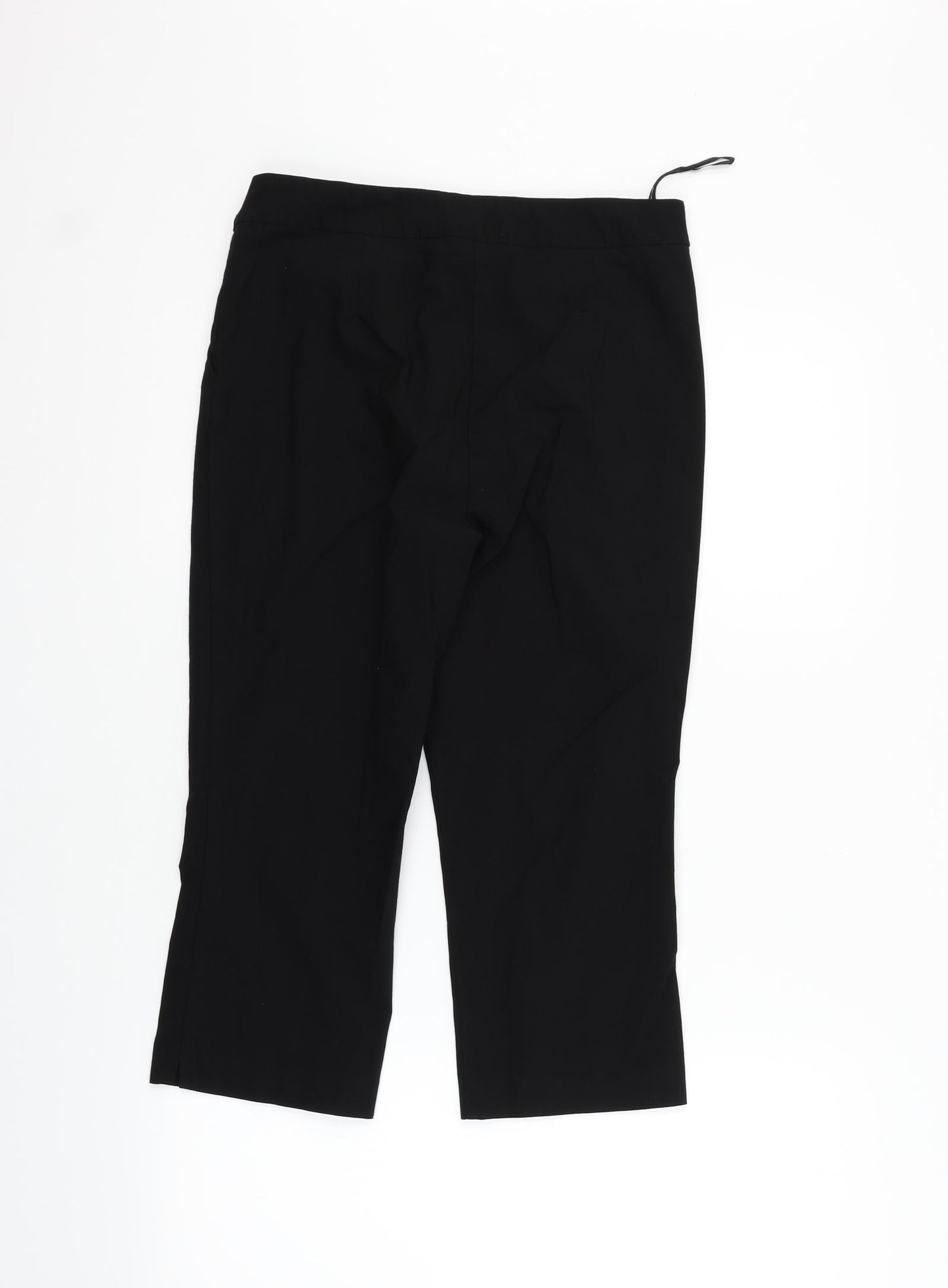 Womens UK Size 12 Papaya Regular Fit  Black Trousers
