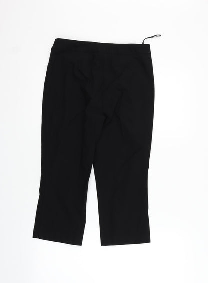Womens UK Size 12 Papaya Regular Fit  Black Trousers