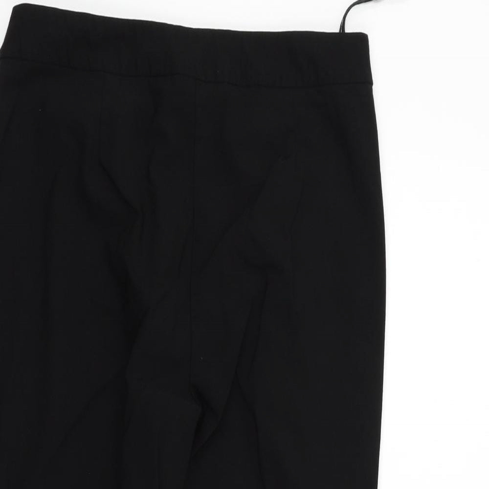 Womens UK Size 12 Papaya Regular Fit  Black Trousers