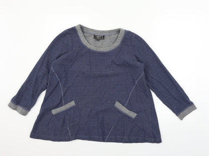 Capri Womens Blue   Pullover Jumper Size M