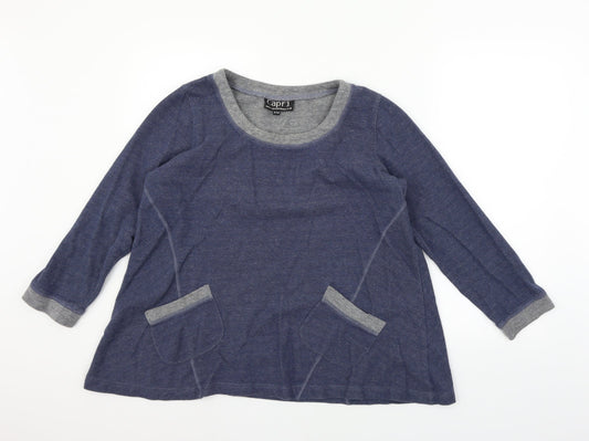 Capri Womens Blue   Pullover Jumper Size M
