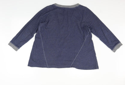 Capri Womens Blue   Pullover Jumper Size M